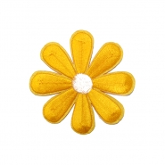 Applikation, floral, 18343-004, gelb