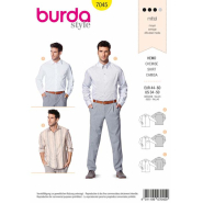 Schnittmuster Burda, Herrenhemd, 7045