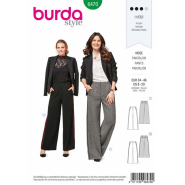 Schnittmuster Burda, Hose mit betonten Seitennähten, 6470