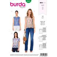 Schnittmuster Burda, Top mit Teilungsnähten, 6525