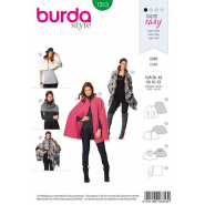 Schnittmuster Burda, Poncho in vier Varianten, 7313