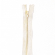 Reißverschluss, spiralig, 40cm, 4mm, 18304-504, sahne