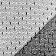 Netzstoff, dehnbar, Punkte, 19002-2, schwarz