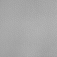 Musselin, doppelt, Pünktchen, 19032-003, grau