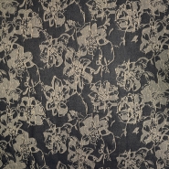 Gewebe, elastisch, floral, 19724-037, gelb