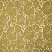 Spitze, elastisch, floral, 19726-037, gelb