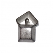 Metallknopf, 25 mm, 20176-002, grau