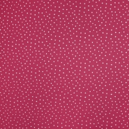 Musselin, doppelt, Punkte, 19032-021, zyklame