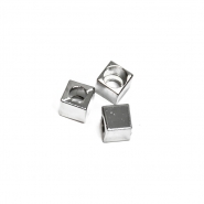 Schnurverschluss, metallisch, 5 mm, 20458-101, silbern