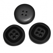 Knopf, für Anzüge, 35 mm, 20469-002, schwarz