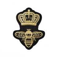 Applikation, Royal, 20744-100, schwarz-gold