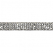 Band, Kristalle, 10 mm, 20745-101, silber