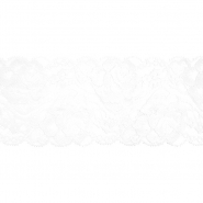 Spitze, elastisch, 90 mm, 20482-003, weiß