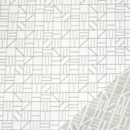 Dekostoff, Samt, Stainstop, geometrisch, 21061-15, weiß