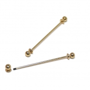 Schließe, bindend, 60 mm, 21528-100, gold