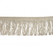 Fransenband, Lurex, 7 cm, 21536-055, natur