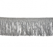 Fransenband, Lurex, 20 cm, 21537-036, silber