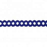 Band, dekorativ, Spitze, 15 mm, 21542-017, blau