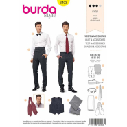 Schnittmuster Burda, Herrenweste und Accessoires, 3403