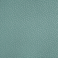 Musselin, doppelt, Punkte, 19032-025, mintgrün