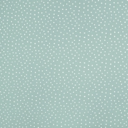 Musselin, doppelt, Punkte, 19032-026, mintgrün