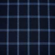 Georgette, für Anzüge, Karo, 21970-008, blau