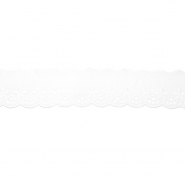 Spitze, gestickt, 30 mm, 21975-001, weiß