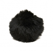 Bommel, Kunstpelz, 10 cm, 22003-002, schwarz