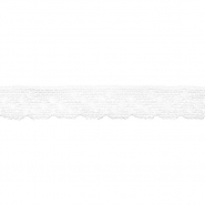 Spitze, Baumwolle, 15 mm, 21980-001, weiß