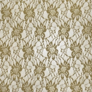 Spitze, elastisch, floral, 21658-053, golden-beige