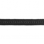 Band, dekorativ, 20 mm, 22128-002, schwarz