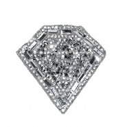 Applikation, Diamant, 22105-001, silber