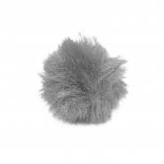Bommel, Kunstpelz, 5 cm, 22106-034, grau