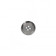 Metallknopf, modisch, 15 mm, 22115-105, silber