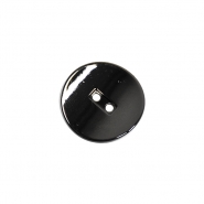 Metallknopf, modisch, 25 mm, 22122-105, schwarz