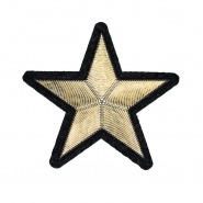 Applikation, Stern, 22135-100, gold