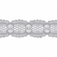 Spitze, 55 mm, Ornament, 22141-027, grau