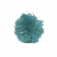 Bommel, Kunstpelz, 5 cm, 22106-018, petrol