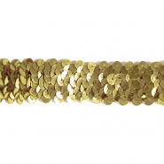 Elastikband mit Pailletten, 30 mm, 22153-863, gold