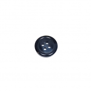 Knopf, klassisch, 15 mm, 22180-014, blau