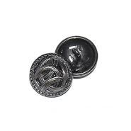 Knopf, modisch, 25 mm, 22198-108, silber