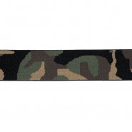 Elastikband, dekorativ, Camouflage, 40 mm, 22265-015