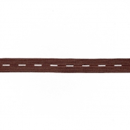 Lochgummiband, 15 mm, 22257-025, braun