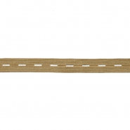 Lochgummiband, 15 mm, 22257-024, braun