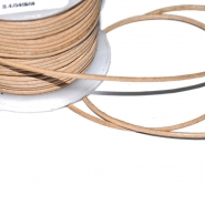 Schnur, Leder, 1 mm, 18009-1001, beige