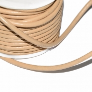 Schnur, Leder, 3 mm, 18010-1001, braun-beige