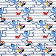 Sweatshirtstoff, maritim, 22771-061, grau