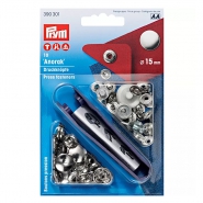 Druckknöpfe Anorak, Prym, 390301, 15 mm, silber