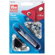 Druckknöpfe Anorak, Prym, 390301, 12 mm, silber
