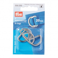 Halbring, metallisch, Prym, 20 mm, 555220, silber